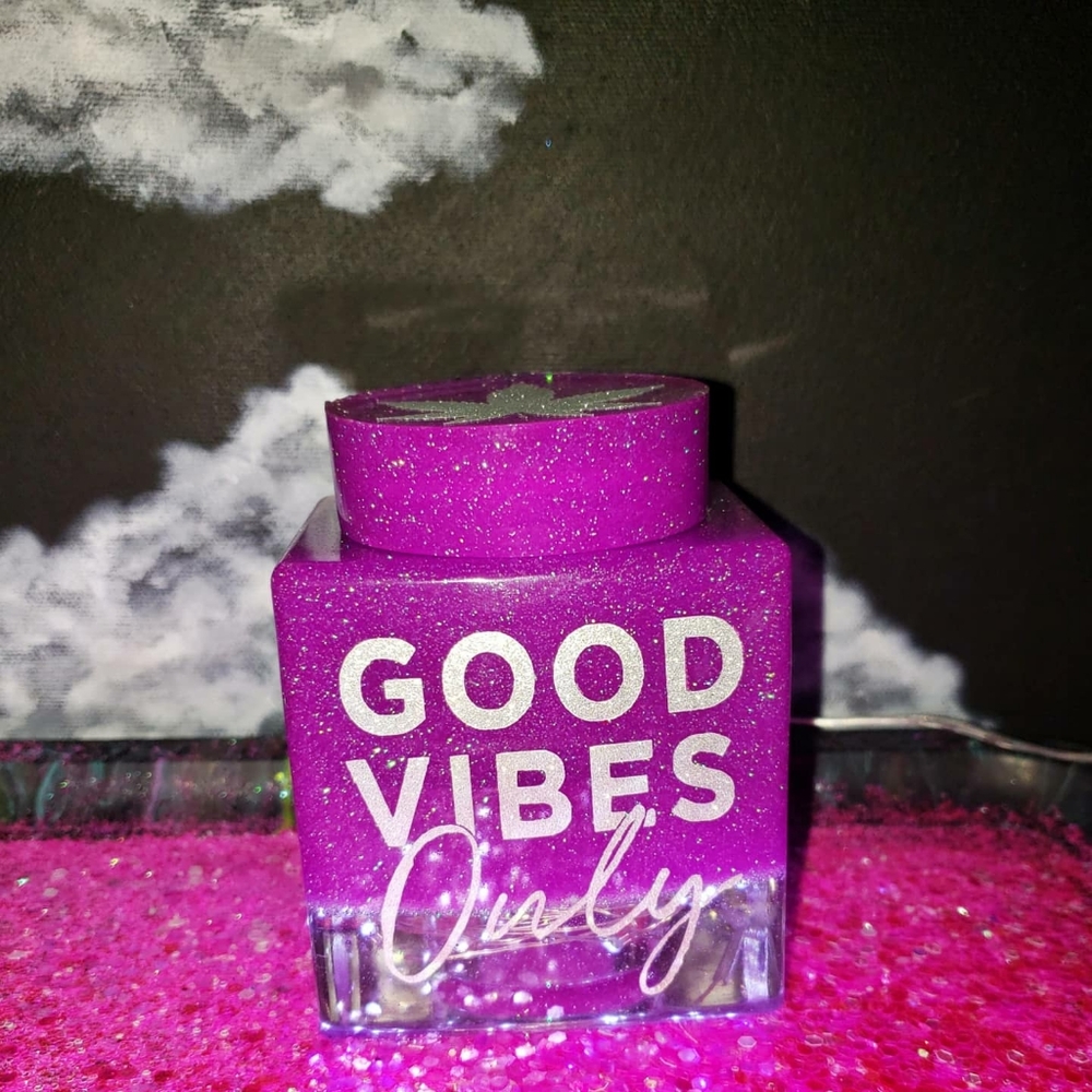 Glow in the dark stash jar